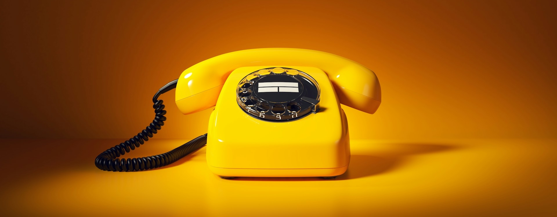 En analog telefon. Ett bra verktyg för att kontakta oss gällande it-support.