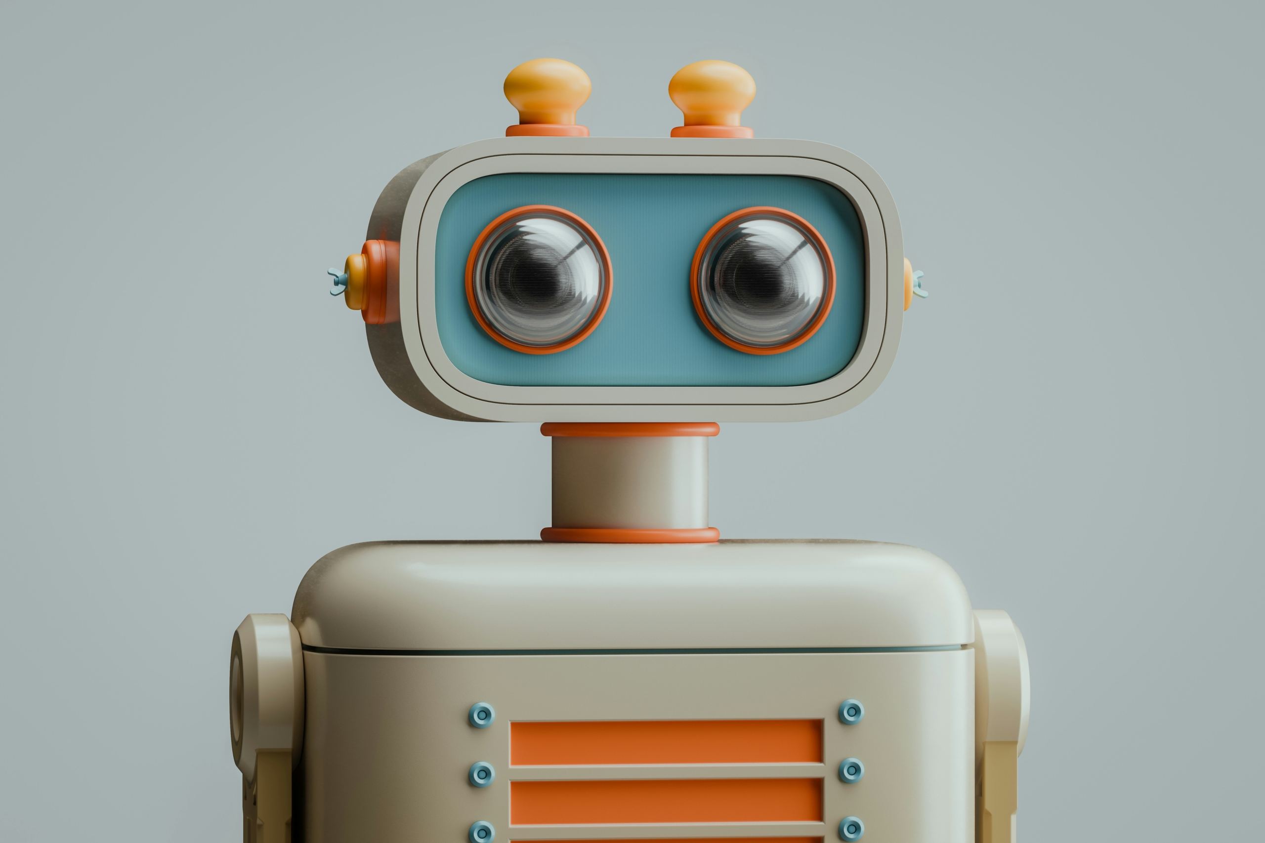 En robot som föreställer ai-agenter